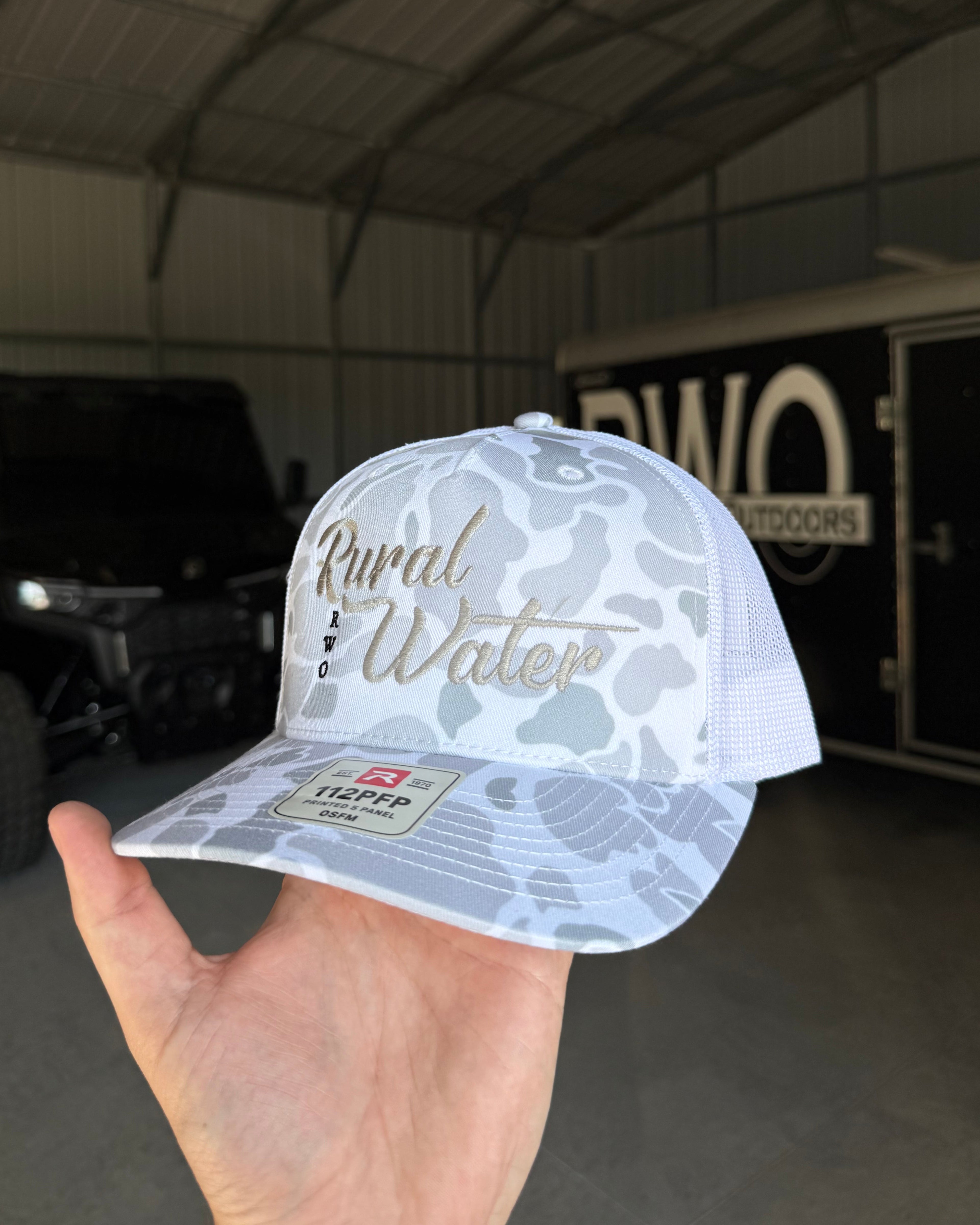 White Camo Script 112P