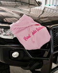 Rural Water Outdoors Script Hoodie - Pink